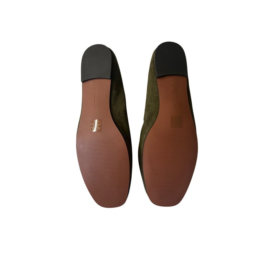 Madewell Olive Green Suede Flats - Picture 8 of 8